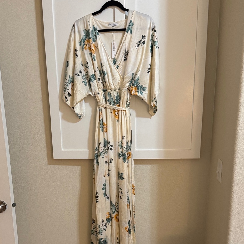Baltic Born Cream Floral Maxi Dress